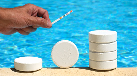 Inspect pool chemical